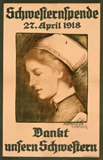 Poster advertising a collection for nurses