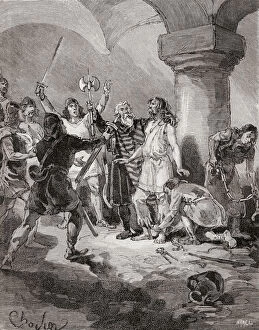 Charles Martel imprisoned by Plectrude