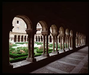 View of the cloister of the Royal Monastery of Las Huelgas de Burgos